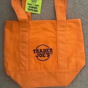 Trader Joe's Mini Canvas Tote - Orange - Viral Tote